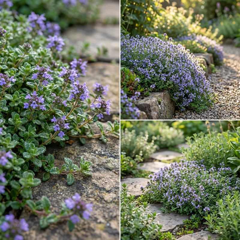Blue Creeping Thyme (Thymus serpyllum) Seeds for Planting – Decorative Flowering Ground Cover