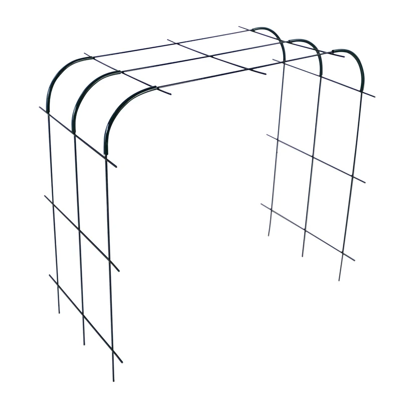 bellissa Rankgitter Verbinder Andybell 90° (6er Set); L 13 x B 1 x H 13 cm, Pulver besch., 1.5 mm verz.