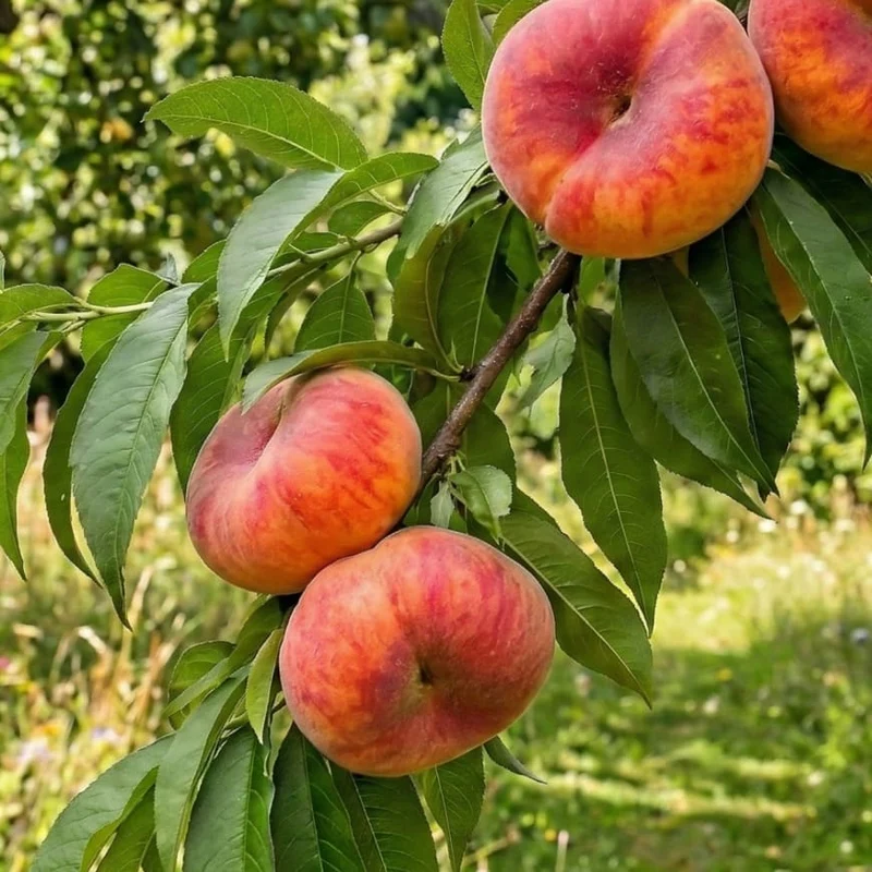 Bio-Pfirsichbaum 'Saturne'