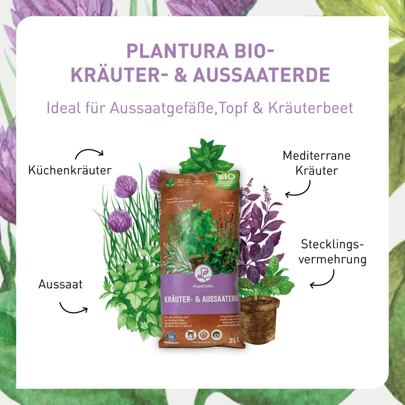 Bio-Kräuter- & Aussaaterde 2 x 5 L