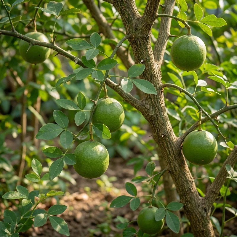Green Bel / Bilva Patra / Bael Fruit Seeds (Aegle marmelos) for Garden Growing