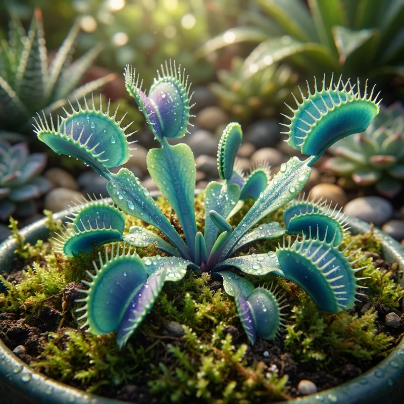 Venus Flytrap Seeds (Dionaea muscipula) – Blue Green Carnivorous Plant Seeds for Home Growing
