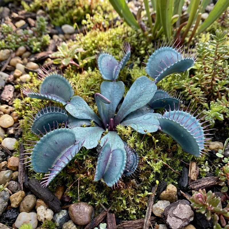 Venus Flytrap Seeds (Dionaea muscipula) – Blue Green Carnivorous Plant Seeds for Home Growing