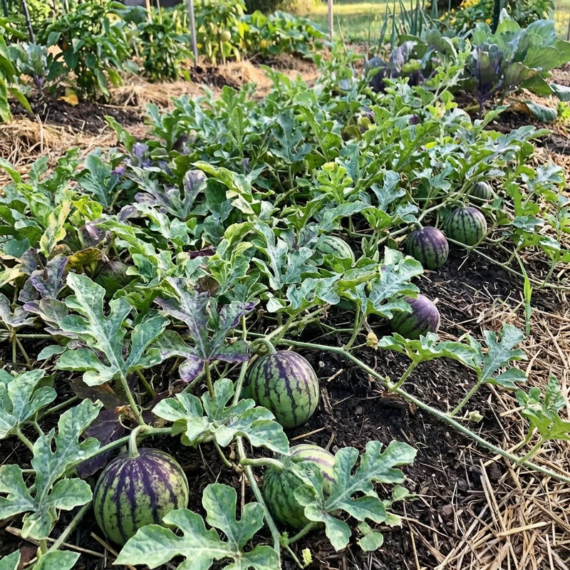 Green Purple Watermelon Fruit Seeds for Planting – Heirloom, Non-GMO, High Germination Organic Garden Seeds