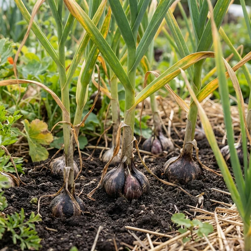 Black Garlic Seeds (Allium sativum) – Multi-Colour Heirloom Garlic for Garden Growing