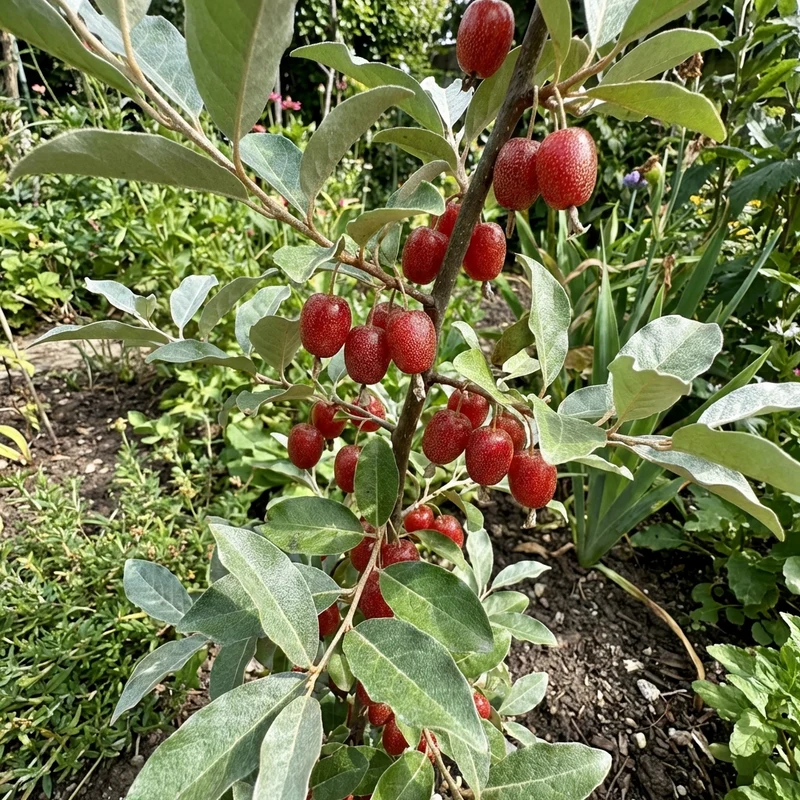 Goumi Berry (Elaeagnus multiflora) Fruit Seeds – Hardy Shrub for Home Gardens