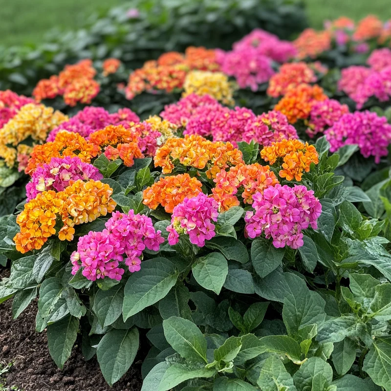 Round Cluster Bloom Seeds – Classic Vibrant Flowering Variety for Garden Borders