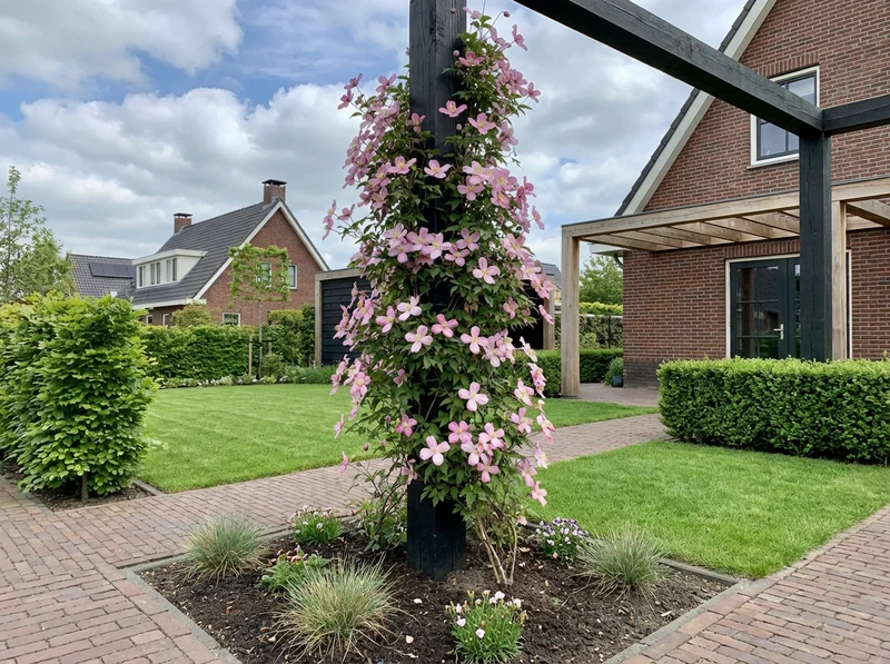 Kletterpflanze Clematis montana Broughton S. (Kissen)