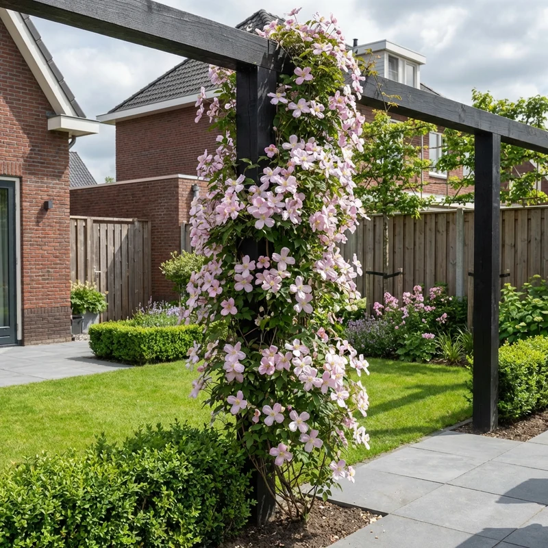 Kletterpflanze Clematis montana Pink Perfection (Kissen)
