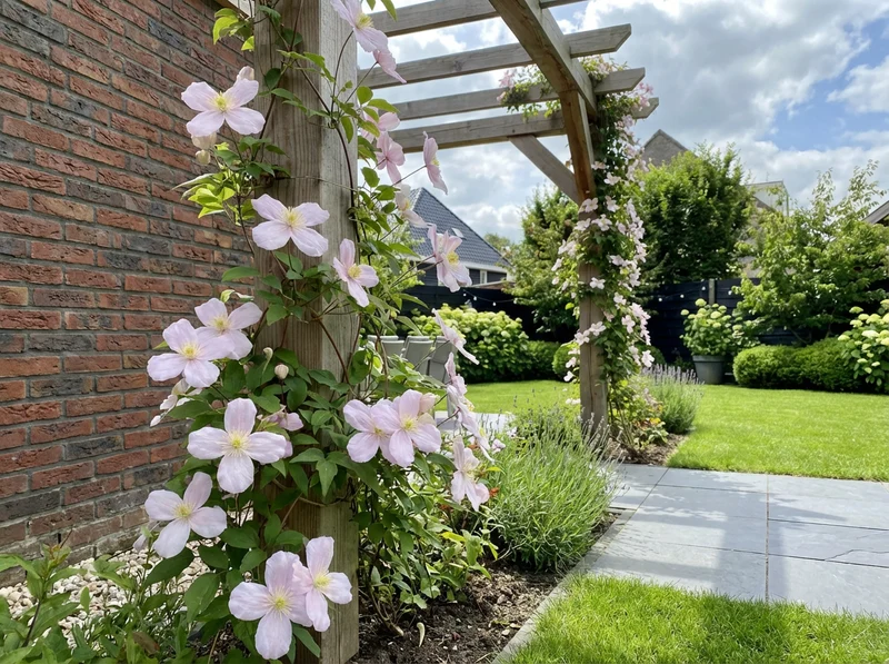 Kletterpflanze Clematis montana Mayleen (Kissenrebe)