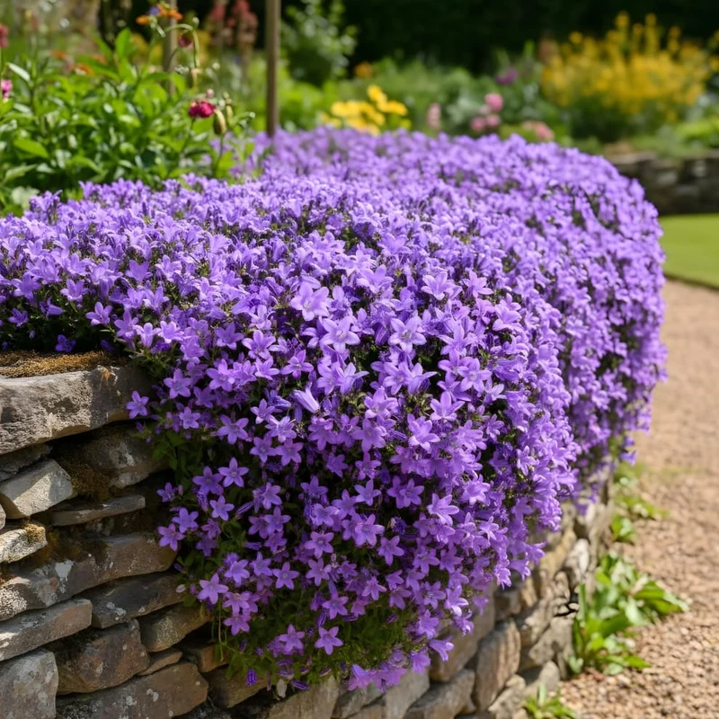 Dalmatiner Polster-Glockenblume Violett