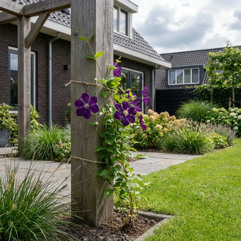 Kletterpflanze Clematis vit. Etoile Violette (Kissen)
