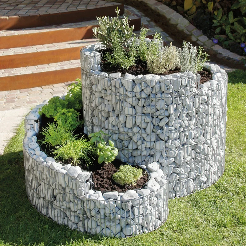 bellissa Grünkraut Kräuterspirale rund 140x110x80 cm