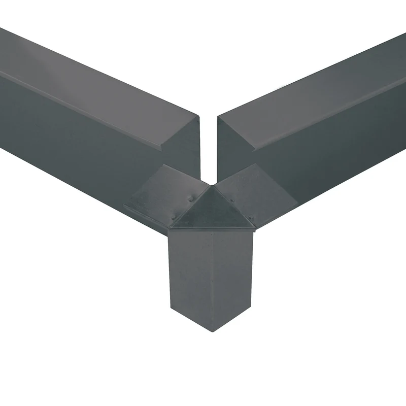 bellissa Schneckenblech Eckteil 7x7x20 cm corten