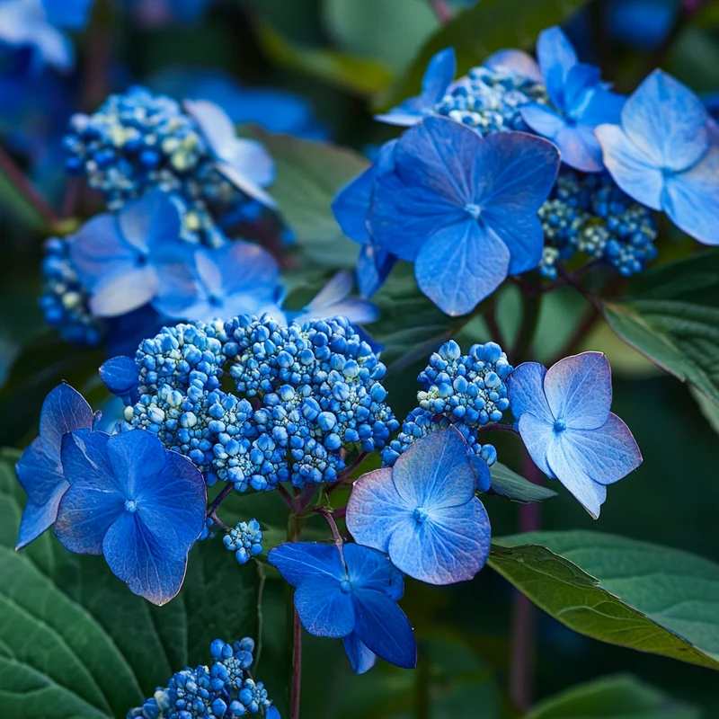 Bluebird Hydrangea Seeds – Elegant Lacecap Blooms with Striking Blue Hues
