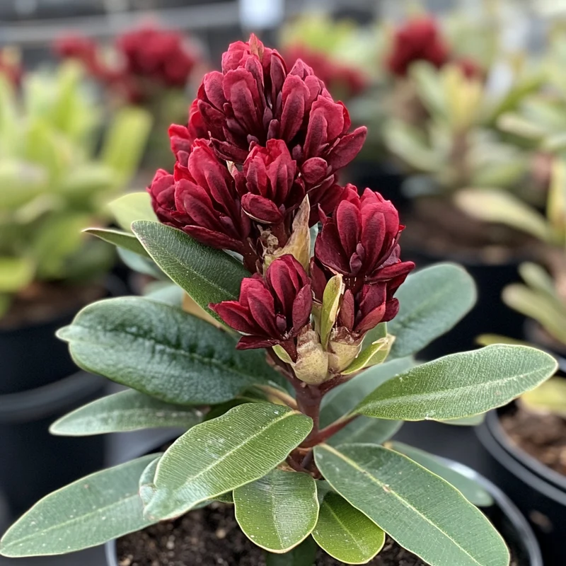 Dwarf Rhododendron Seeds – Cold-Hardy Shrub with Deep Red Blooms