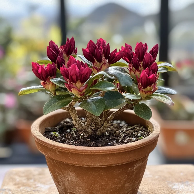 Dwarf Rhododendron Seeds – Cold-Hardy Shrub with Deep Red Blooms