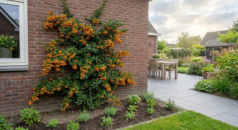 Kletterpflanze Pyracantha Golden Charmer (Feuerdorn)