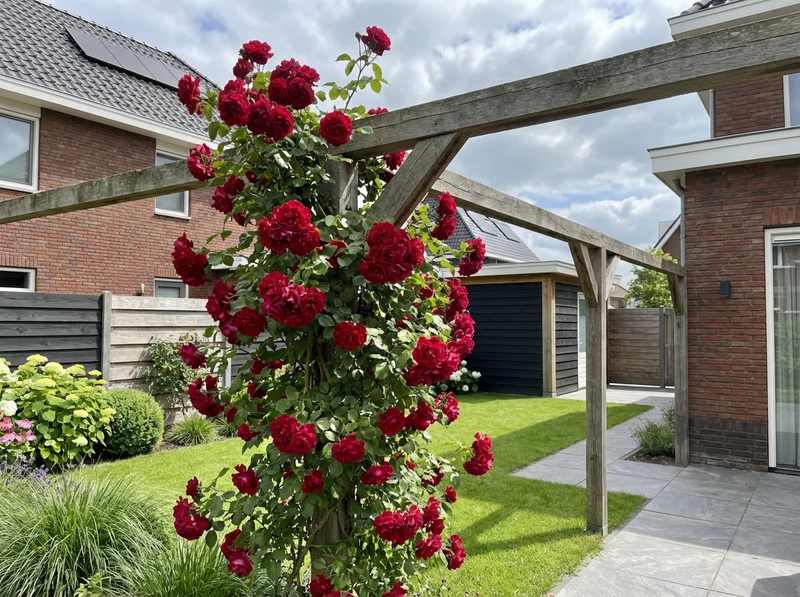Kletterrose Rosa Paul's Scarlet Climber (Kletterrose)