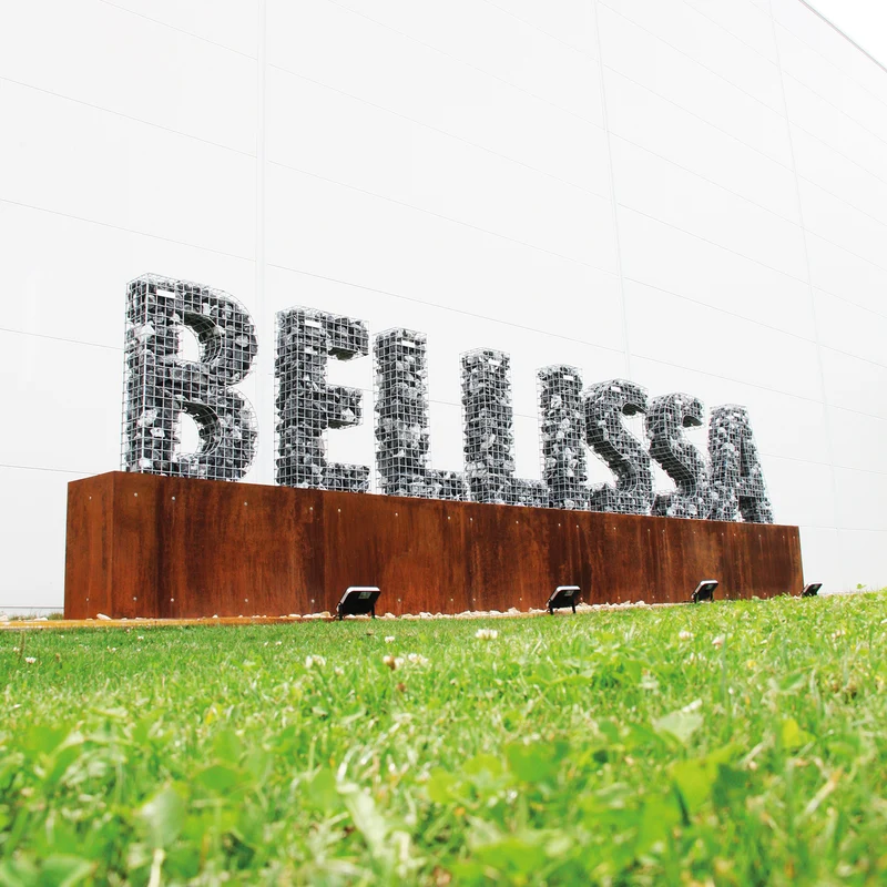 bellissa Buchstabengabione D 100x80x21 cm