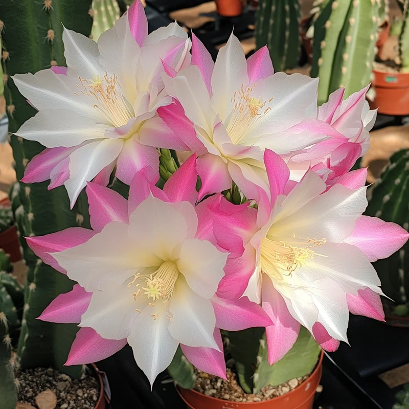 Fragrant Pink White Flower Seeds – Large Blooms on a Vigorous Growing Plant