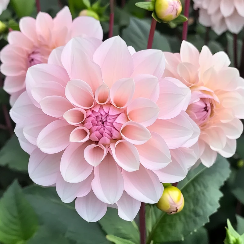 Elegant Light Pink Blooms with a Deeper Pink Throat
