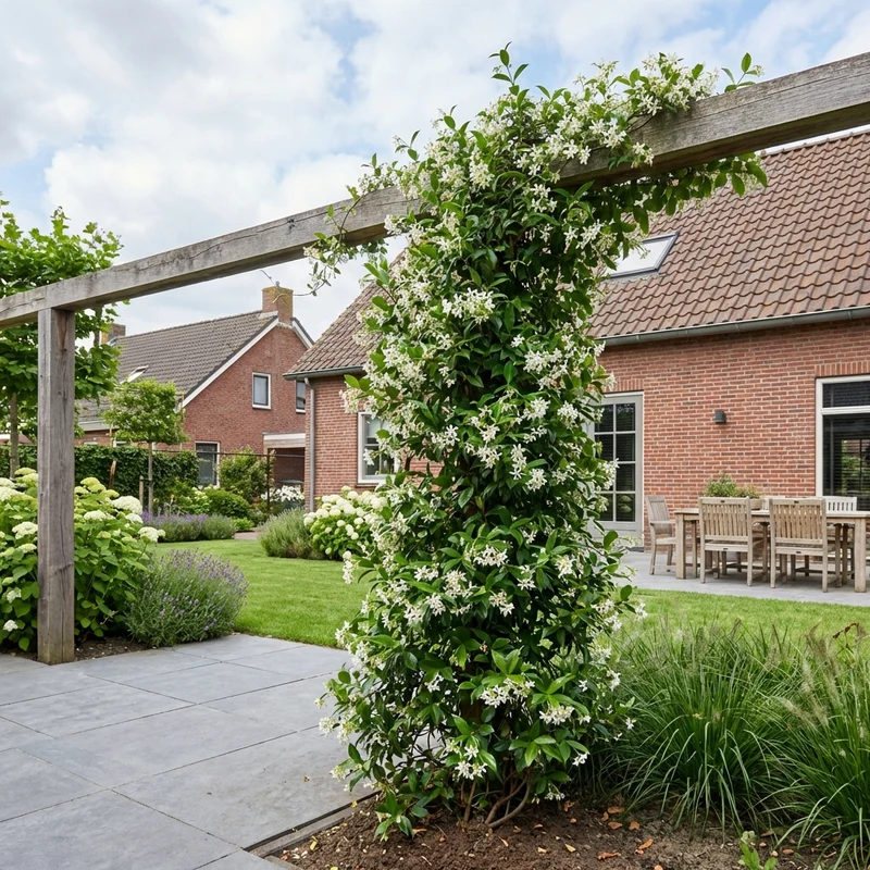 Kletterpflanze Trachelospermum jasminoides (Toskanischer Jasmin)