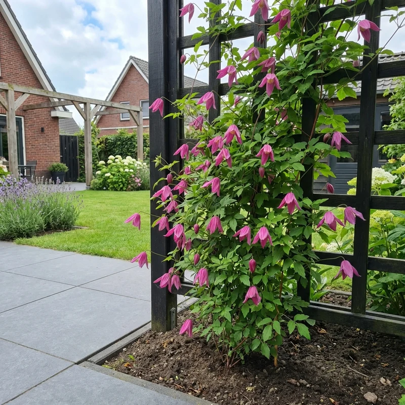 Kletterpflanze Clematis alp. Ruby (Cowberry)