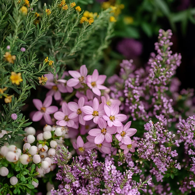 Hardy Evergreen Lavender Pink Flower Seeds – Classic Blooms & Year-Round Foliage