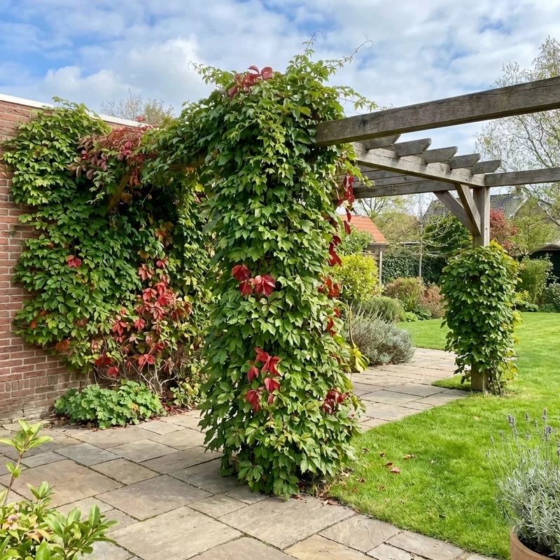 Kletterpflanze Parthenocissus Engelmannii (Wildrebe)