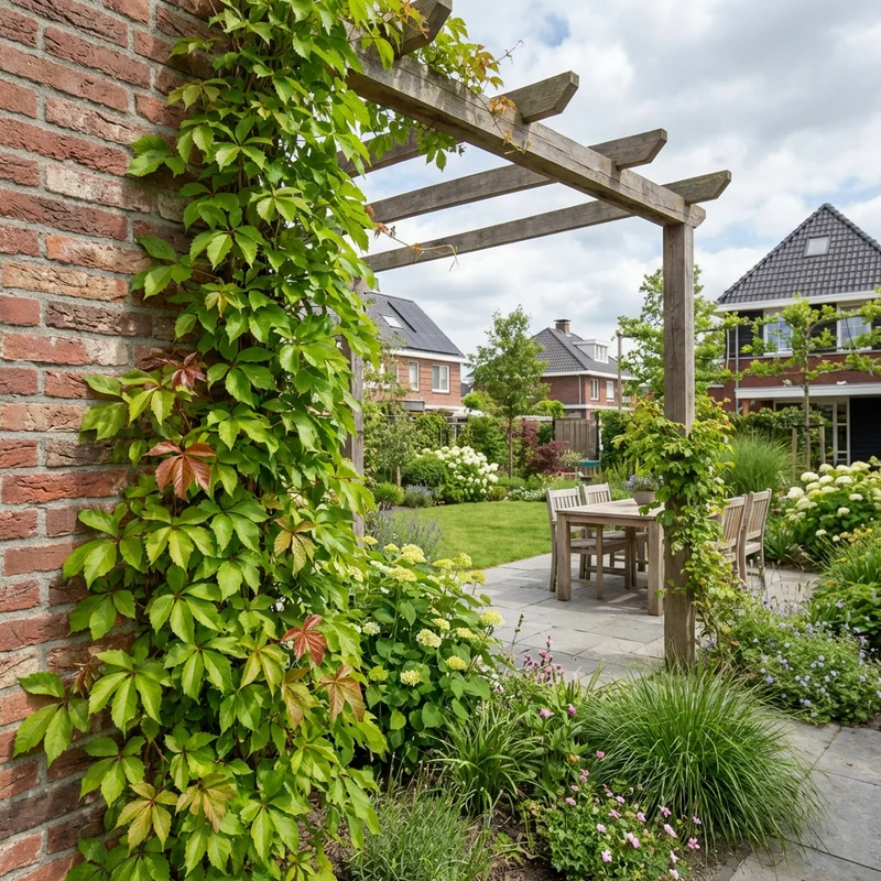 Kletterpflanze Parthenocissus quinquefolia (Wildrebe)