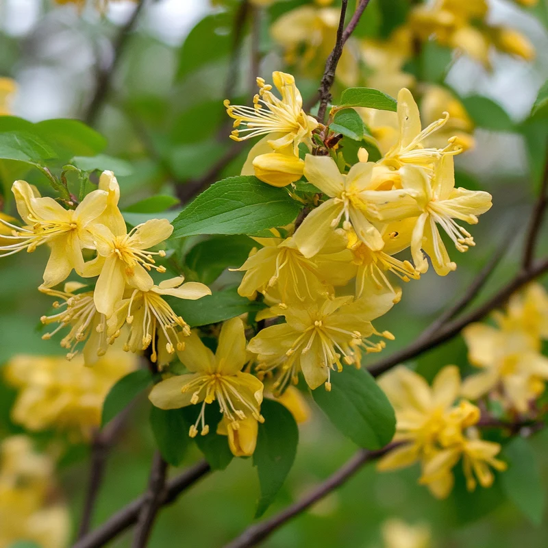 Cold Hardy Golden Flower Shrub Seeds – Compact Early Blooming Variety