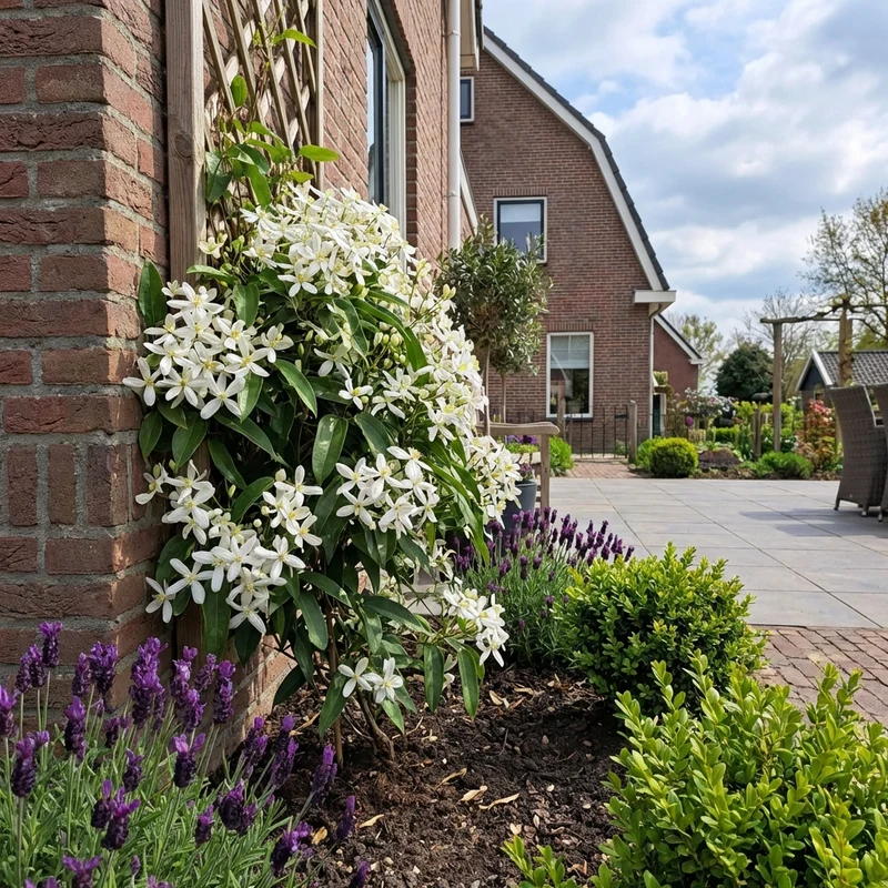 Kletterpflanze Clematis armandii (Kissenrebe)
