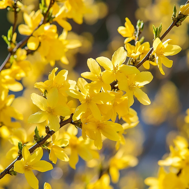 Forsythia Seeds – Hardy Early-Spring Shrub with Abundant Golden Flowers