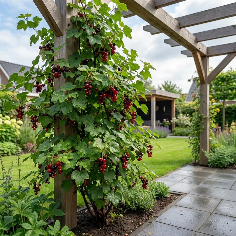 Kletterpflanze Ribes nidigrolaria Josta (Schwarze Johannisbeere)