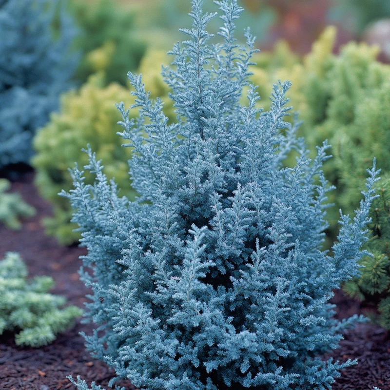 Silvery-Blue Evergreen Seeds – Dense Year-Round Foliage Plant for Landscapes