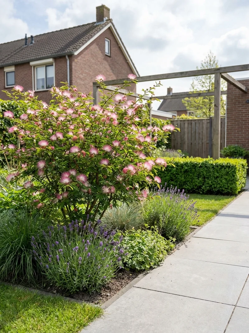 Surinamische Puderbürste (Calliandra surinamensis 'Dixie Pink')