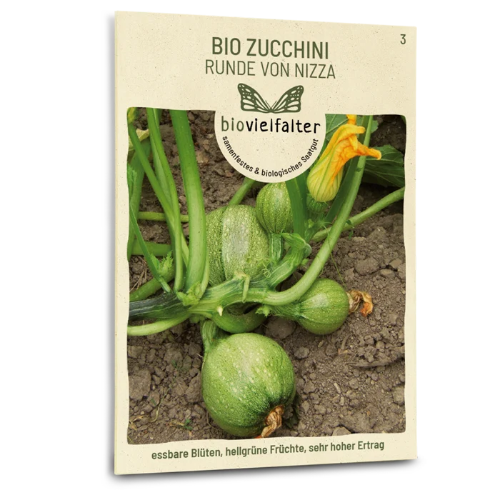 Bio-Zucchini 'Runde von Nizza'