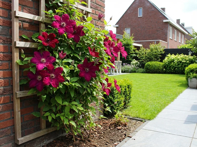 Kletterpflanze Clematis 'Westerplatte' (Waldrebe)