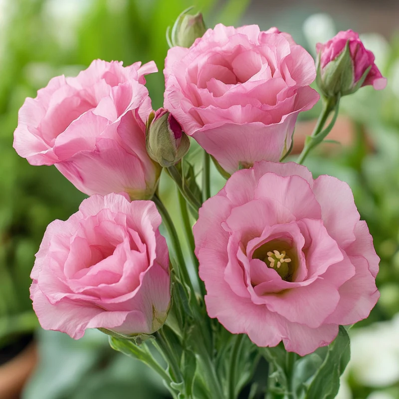 Lisianthus Rosita Pink Flash Seeds, Vibrant Pink Blooms for Stunning Gardens & Bouquets