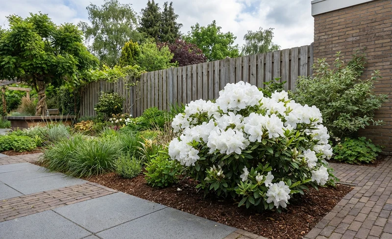 Rhododendron (Rhododendron ENCORE® Pure White)