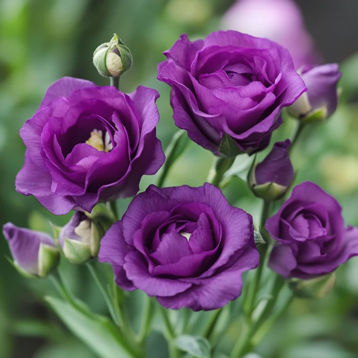 Lisianthus Rosita 2 Purple Seeds – Rich Purple Blooms for Elegant Gardens & Bouquets