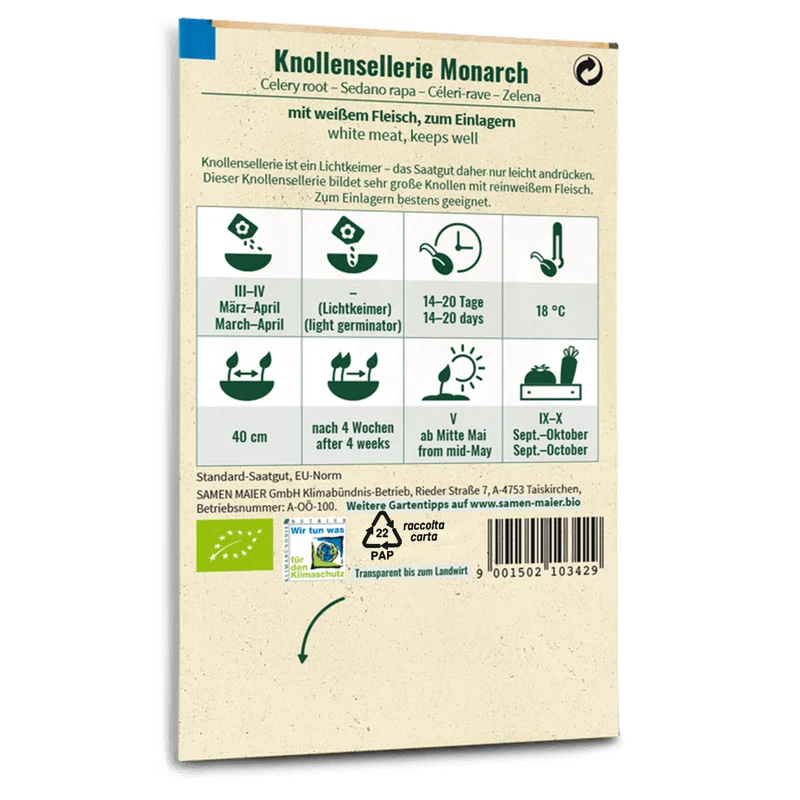 Bio-Knollensellerie 'Monarch'