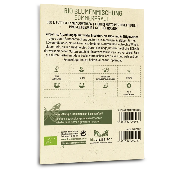 Bio-Blumenmischung 'Sommerpracht'