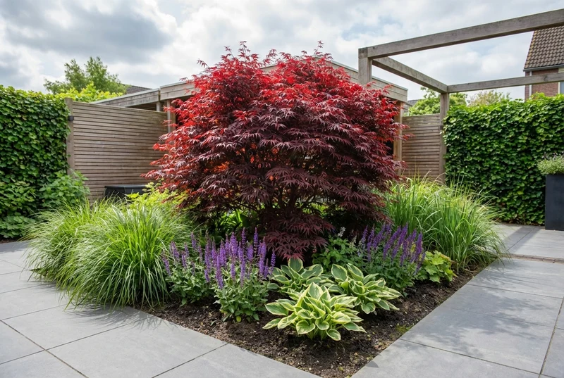 Japanischer Ahorn (Acer palmatum Royal Garnet)