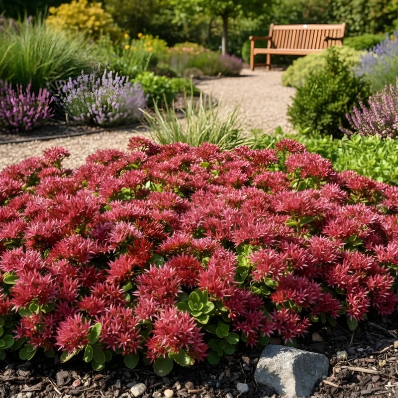 Teppich Fettblatt 'Spot on Deep' Rosa