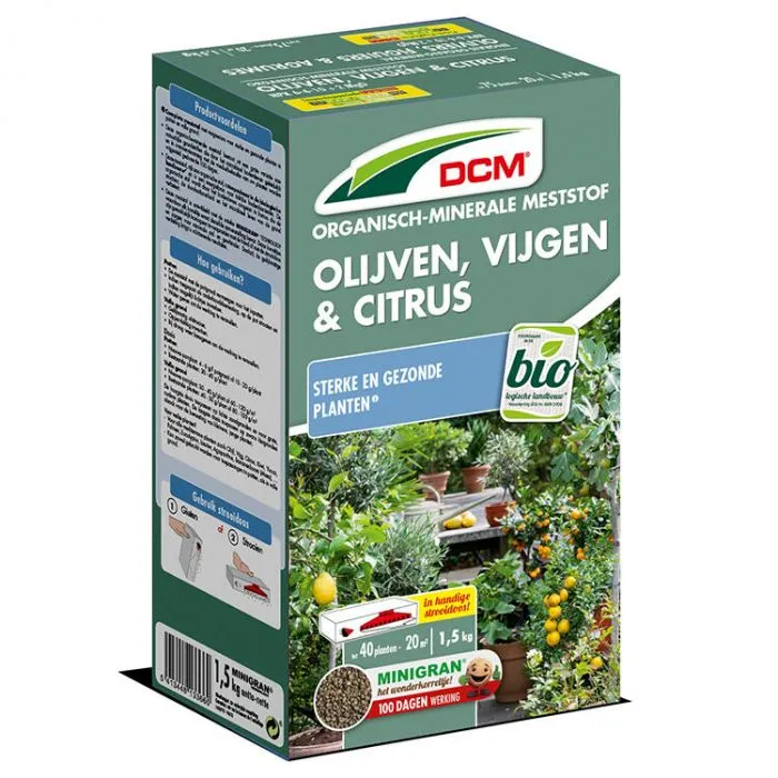 DCM Olijven, Vijgen & Citrus Meststof 20 m² 1,5KG