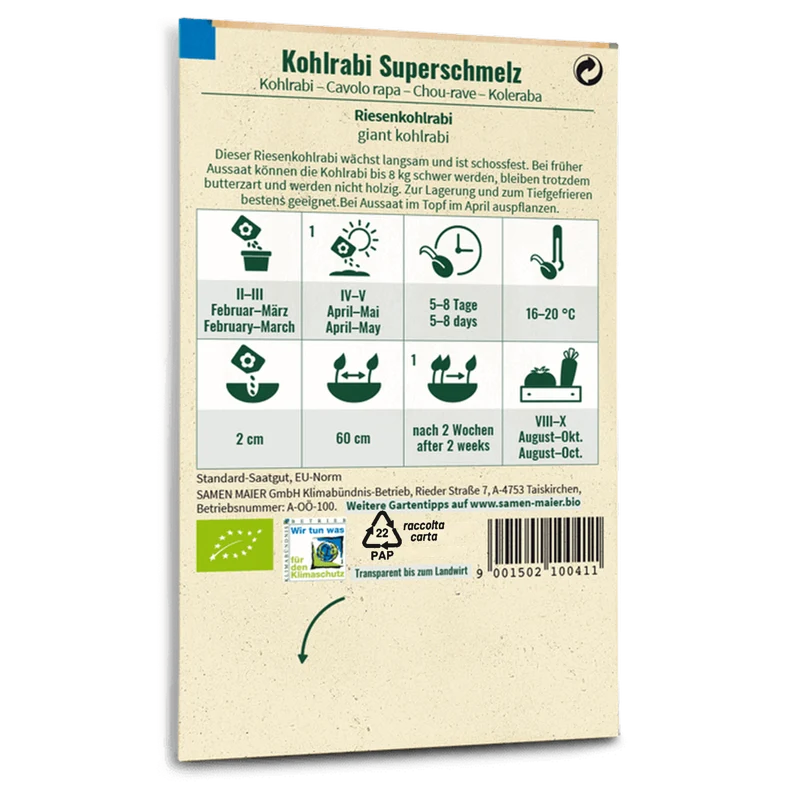 Bio-Kohlrabi 'Superschmelz'