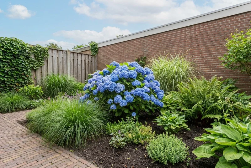 Hortensie (Hydrangea macrophylla 'Bodensee' )