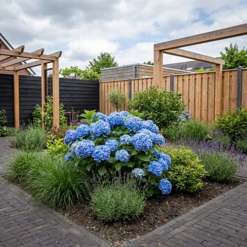 Hortensie (Hydrangea macrophylla 'Nikko Blue')